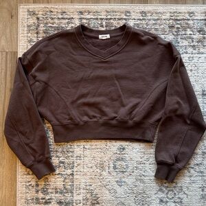 Garage Chocolate V-Neck Sweater